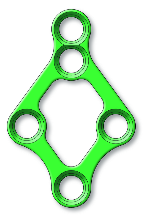 Produktbild - VF000122867 - Platta rhombus 3D kondylär låsning steril