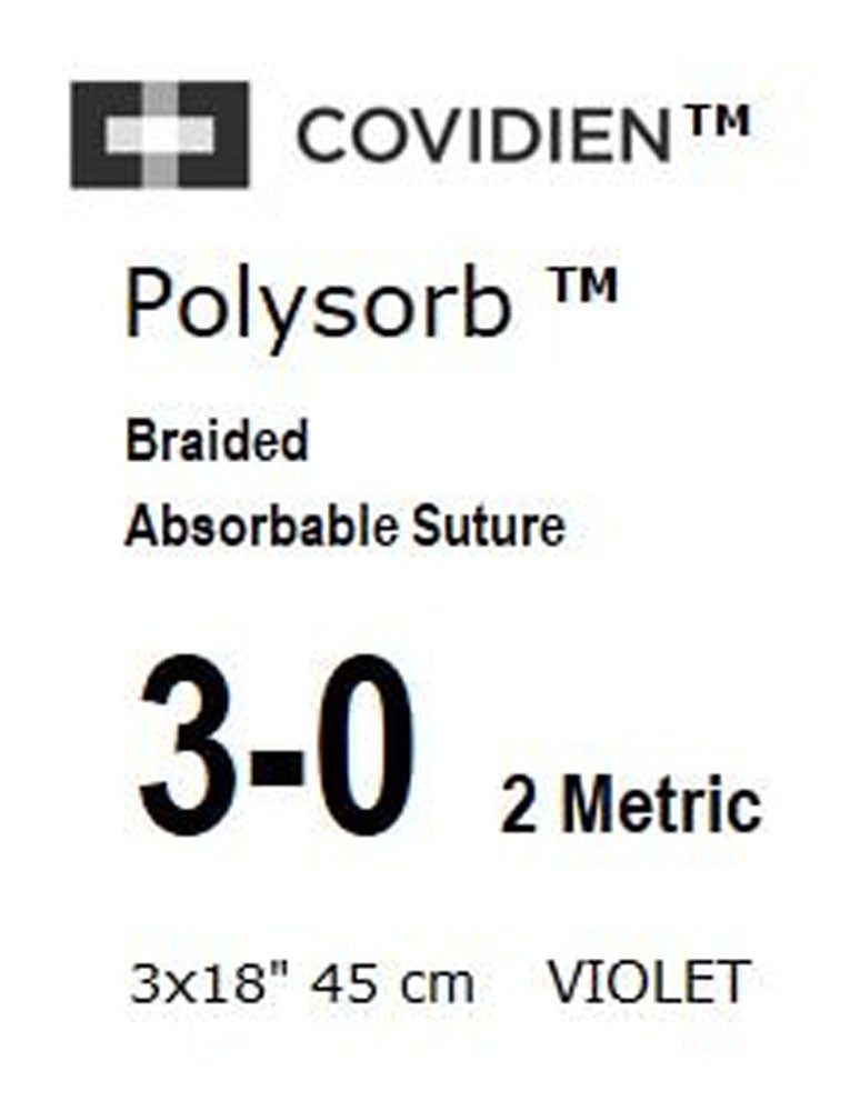 Produktbild - VF000150579 - POLYSORB™ 3-0 VIOLET 3x45CM PRECUT x36