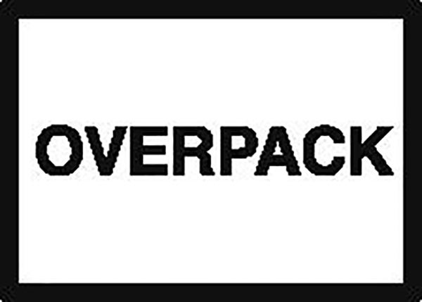 Produktbild - 65517 - Etikett overpack 10,5x7,5cm 100st/rulle