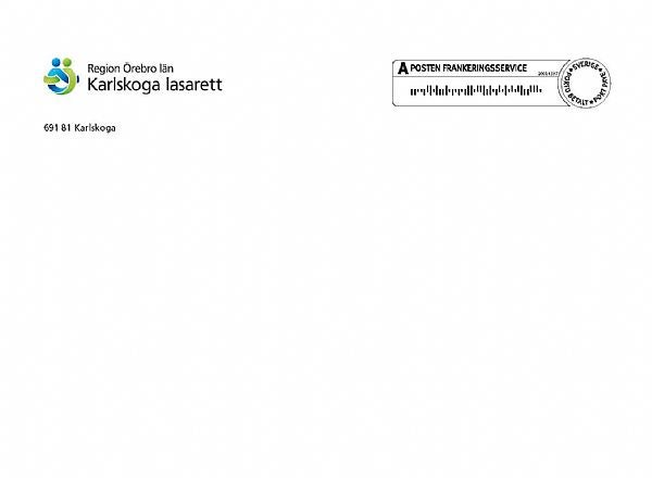 Produktbild - 60881 - Kuvert A-post Karlskoga fukthäftande vitt C5 90g