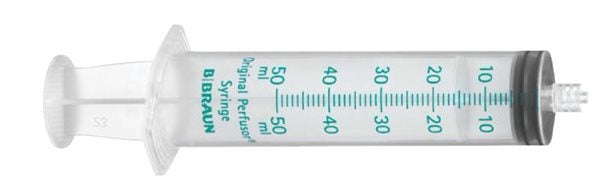 Produktbild - 58243 - Infusionsspruta för perfusion enkelgraderad med 1,0ml gradering luer-lock 50ml