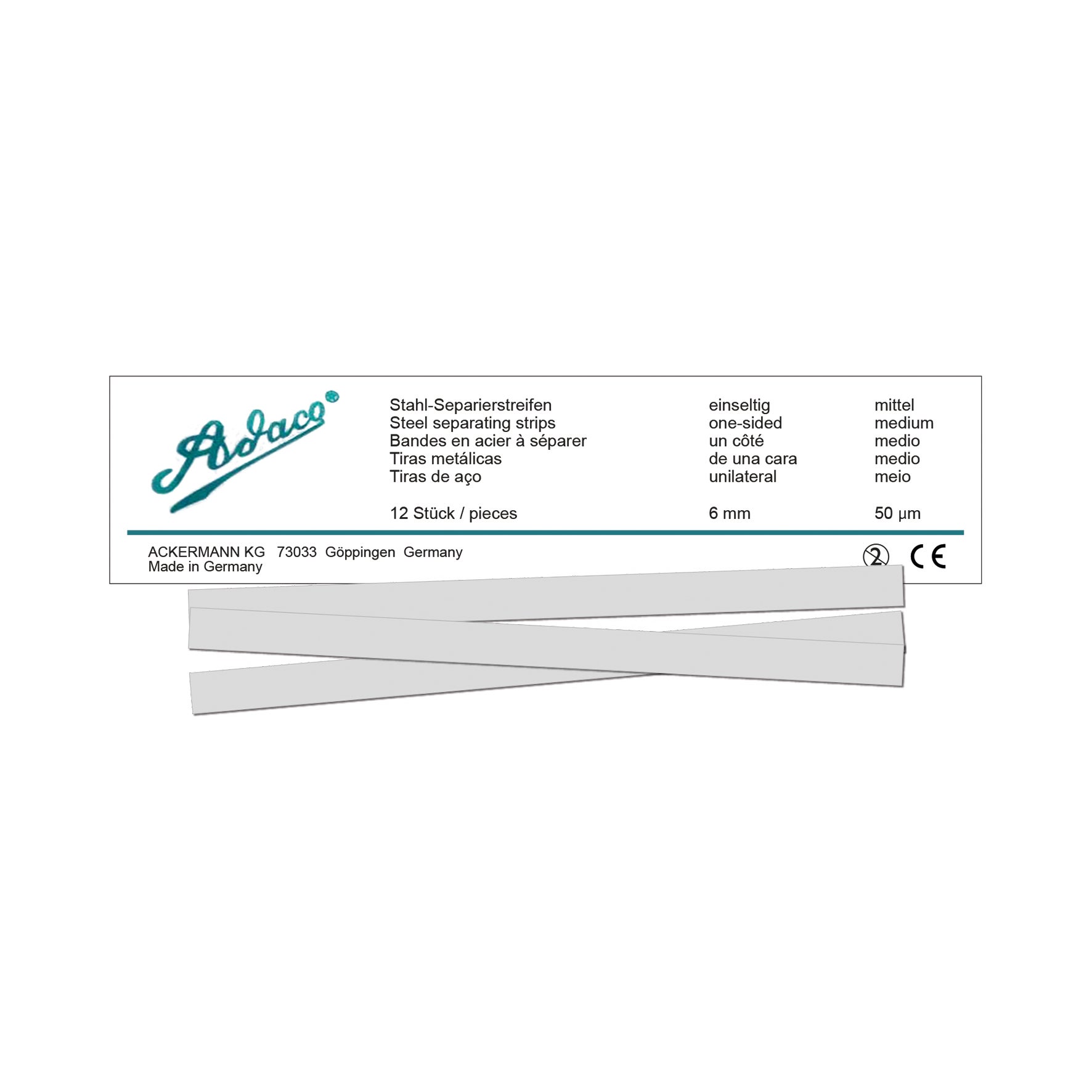 Produktbild - VF000175877 - Polerstrips stål 6mm 12-pack