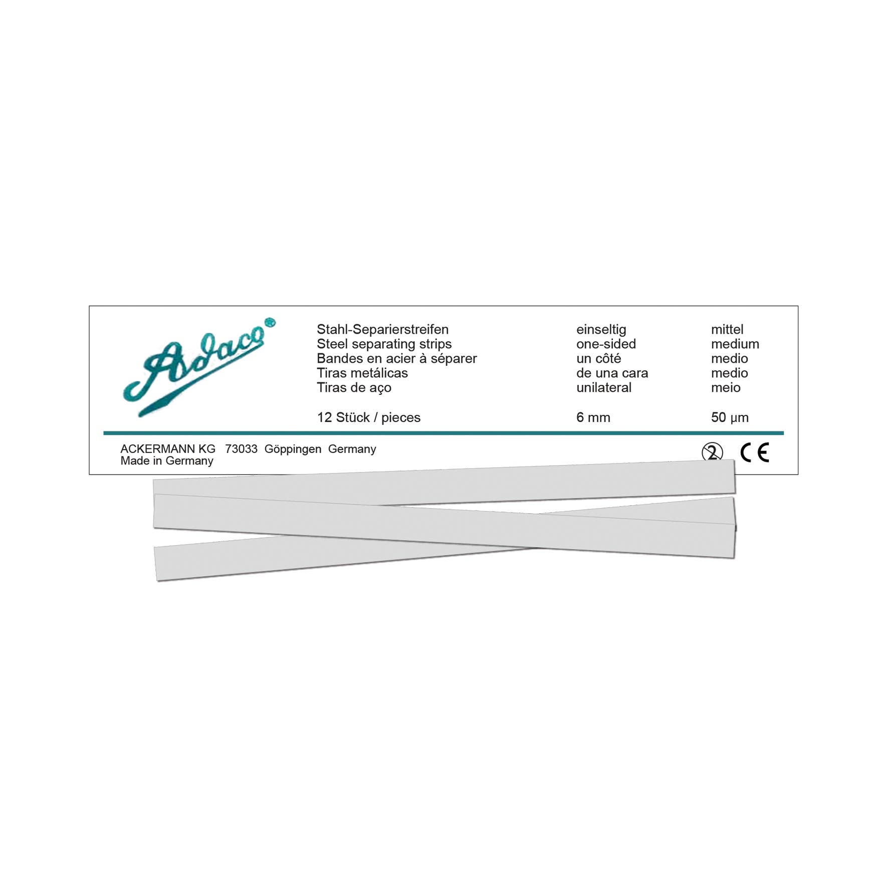 Produktbild - VF000175877 - Polerstrips stål 6mm 12-pack