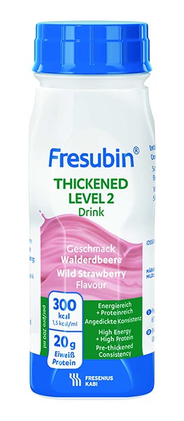 Produktbild - 51452 - Fresubin Thickened Level 2 kosttillägg för dysfagi smultron 150kcal/100ml 200ml