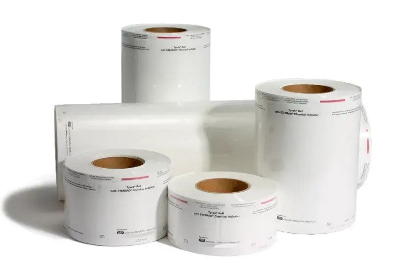 Produktbild - VF000059150 - Sterilemballage på rulle polypropylen/plast 420mmx70mm för väteperoxidautoklav
