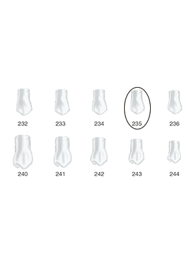 Produktbild - VF000175098 - Kronformar anterior nr 235 refill till pos 3 5-pack