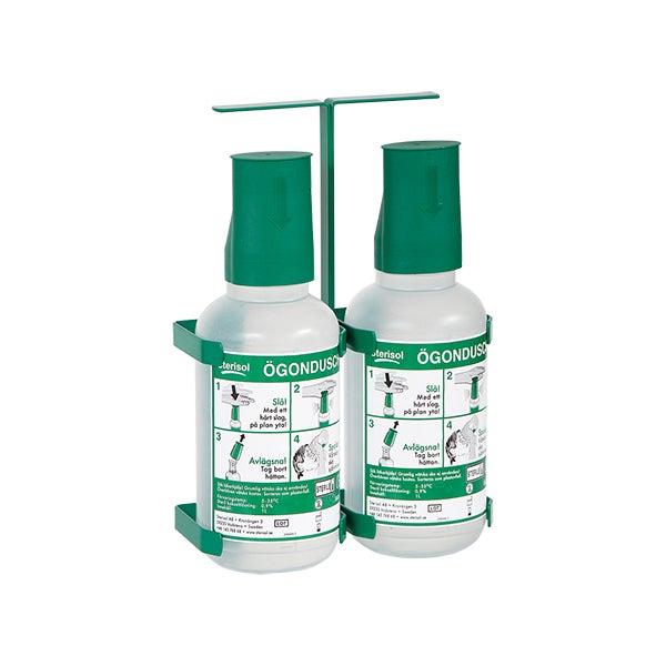 Produktbild - 84985 - Ögondusch med vägghållare 2x1L