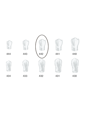 Produktbild - VF000175046 - Kronformar posterior nr 442 refill till pos 1 5-pack