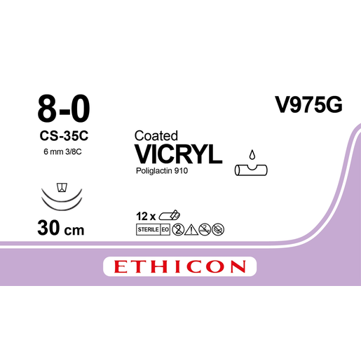 Produktbild - VF000149032 - VICRYL 8-0 2XCS-35C 30CM VIO