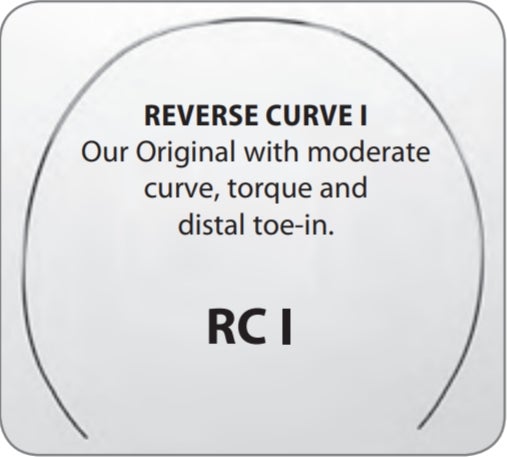 Produktbild - VF000142296 - Kantbåge NiTi för underkäke retroarch reverse curve 1 0.016x0.016" 10-pack