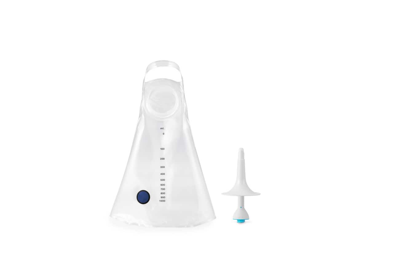 Produktbild - VF000177350 - Tillbehörsset för vattenlavemang med 15 konkatetrar med hydrofil yta och 1 vattenpåse