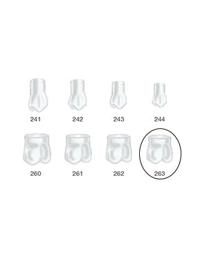 Produktbild - VF000175043 - Kronformar posterior nr 263 refill till pos 1 5-pack