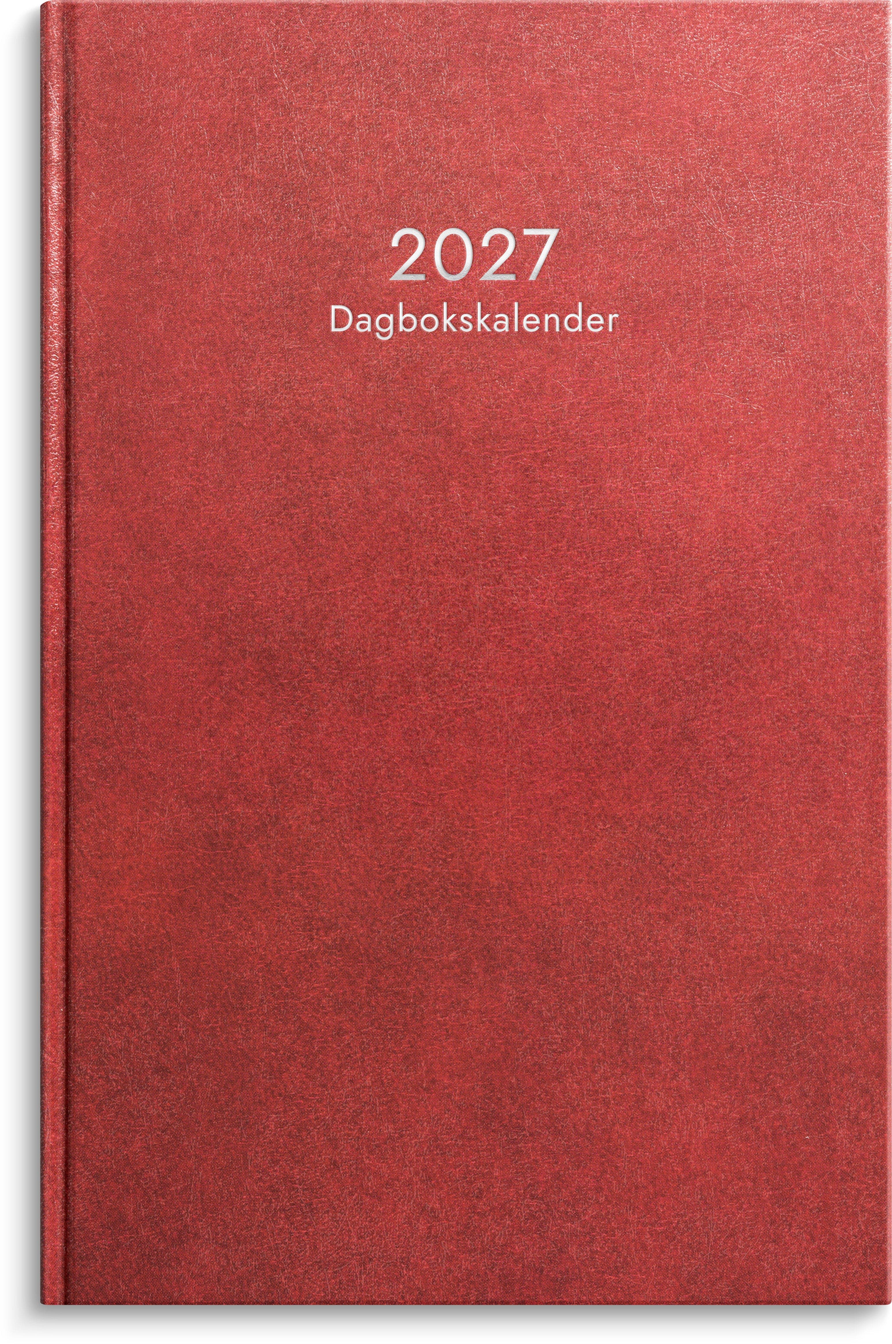 Produktbild - VF7009425 - Almanacka dagsbokskalender 2027 1 vecka/uppslag 150x320mm