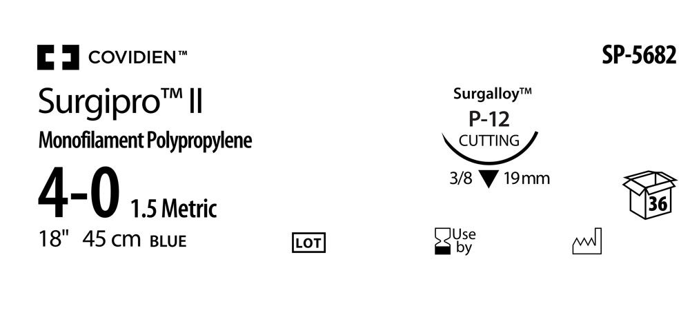 Produktbild - VF000150485 - SURGIPRO™ II 4-0 BLUE 45CM P-12 X36
