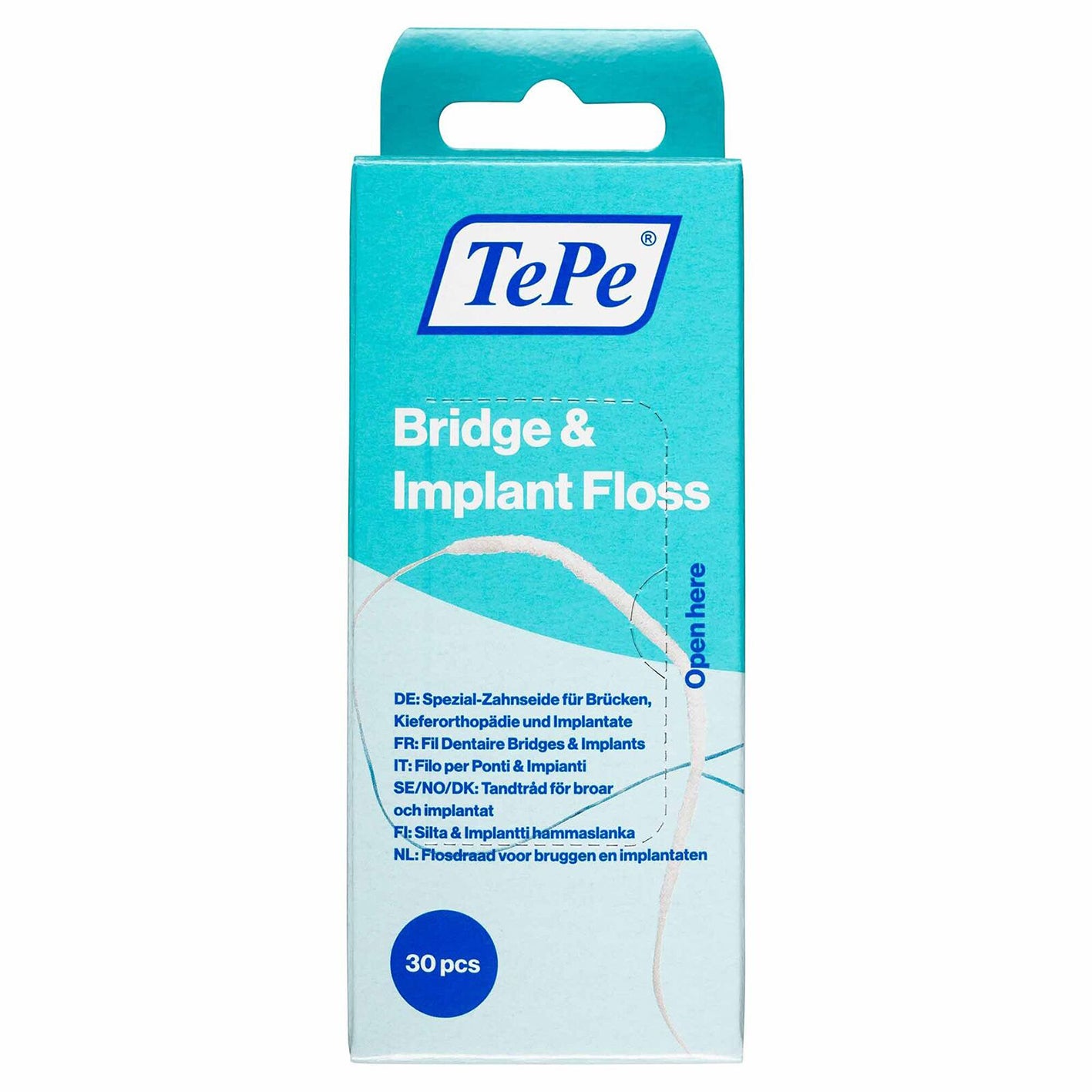 Produktbild 2 - 729582 - Tandtråd för bro och implantat 6x30-pack