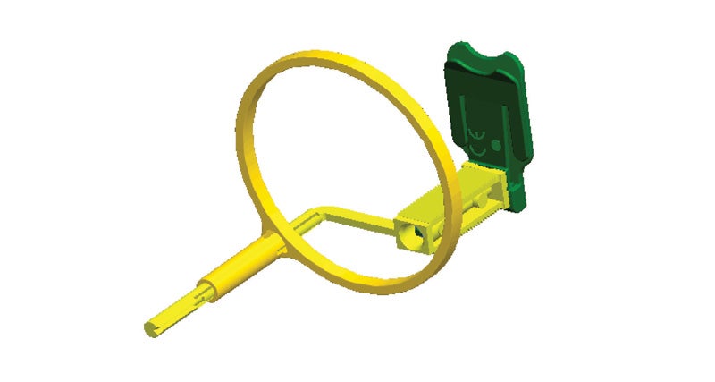 Produktbild - VF000174892 - Bildplattshållare för apikal bild anterior flergångs med ring grön 4st och 1 ring