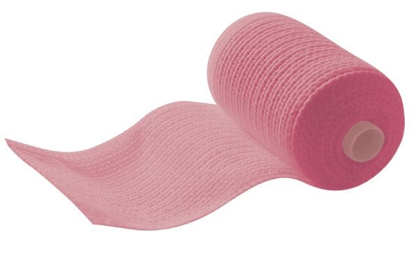 Produktbild - 59172 - Syntetiskt hårt gips polyester rosa 10cmx3,6m