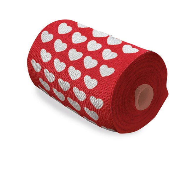 Produktbild - 62312 - Syntetiskt mjukt gips polyester hjärtan 5cmx3,6m