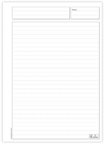 Produktbild - 40914 - Konferensblock linjerat vitt A4 70g