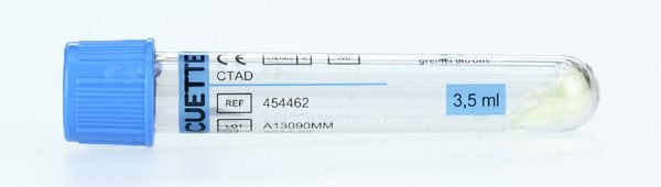 Produktbild - 47996 - Vakuumrör CTAD PL ljusblå/gul 3,5ml