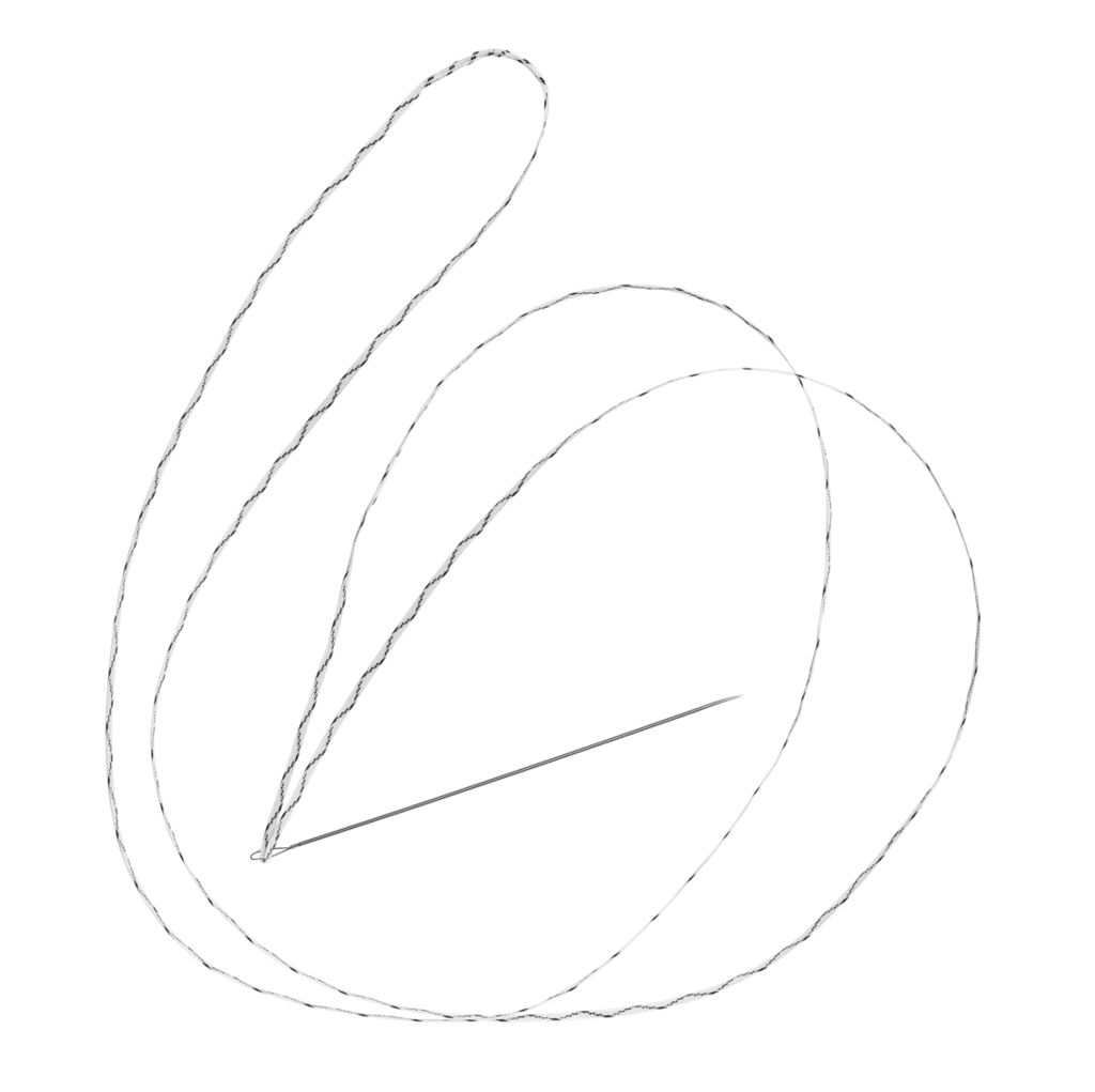 Produktbild - VF000150094 - TIGERLOOP™ 1.3MM SUTURE TAPE SUTURE, WHITE/BLACK, LOOPED WITH NEEDLE,V