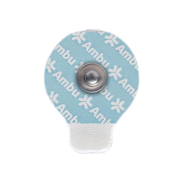 Produktbild - 58497 - EKG-elektrod för korttid väv med flik och fast gel 32x25mm löspackad