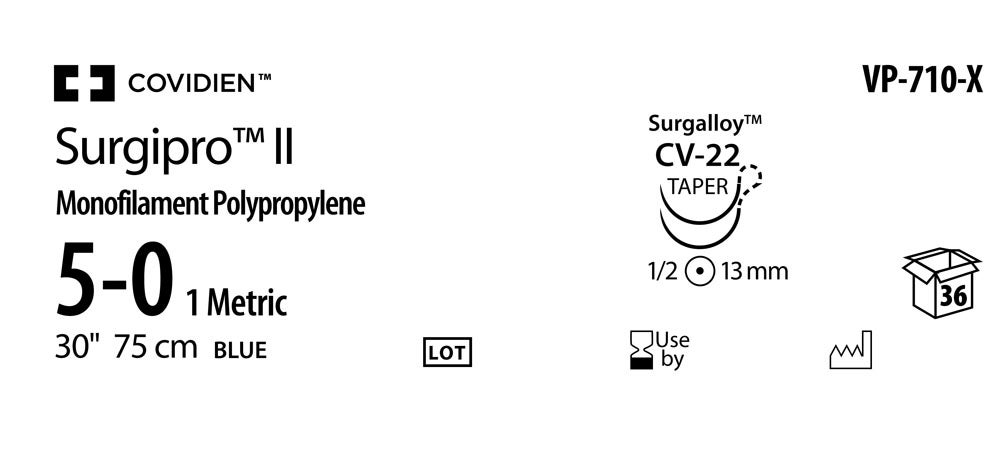 Produktbild - VF000150503 - SURGIPRO™ II 5-0 BLUE 75CM CV-22 DAX36