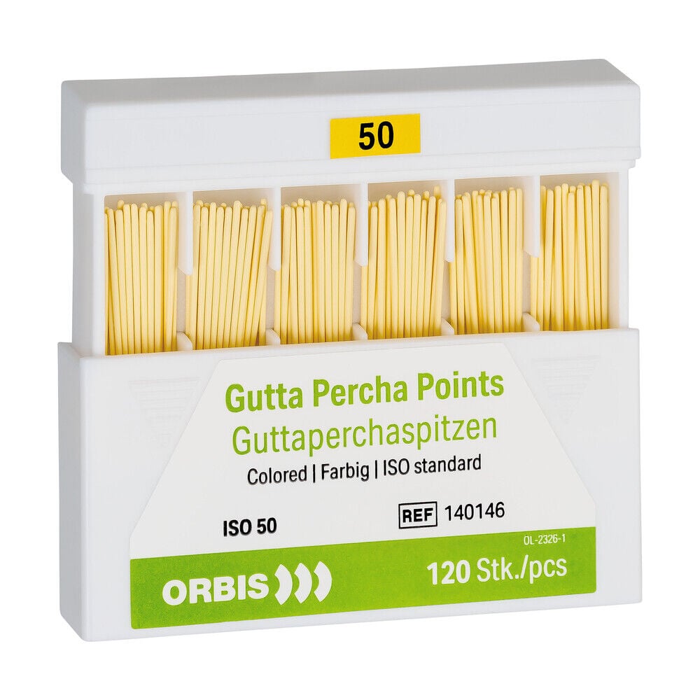 Produktbild - VF000185012 - Guttaperkaspets centralpoint nr 50 120-pack