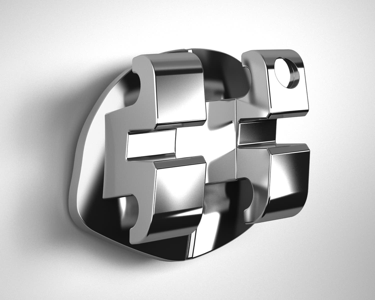 Produktbild - VF000141650 - Bracket titan nickelfri för underkäke L2L 0.022" torque -10° angulerad +4° rotation 0° 10-pack