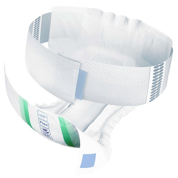 Produktbild - 63952 - Inkontinensskydd allt-i-ett med bältfixering absorberande 979ml vuxen höftmått 105-155cm strl XL