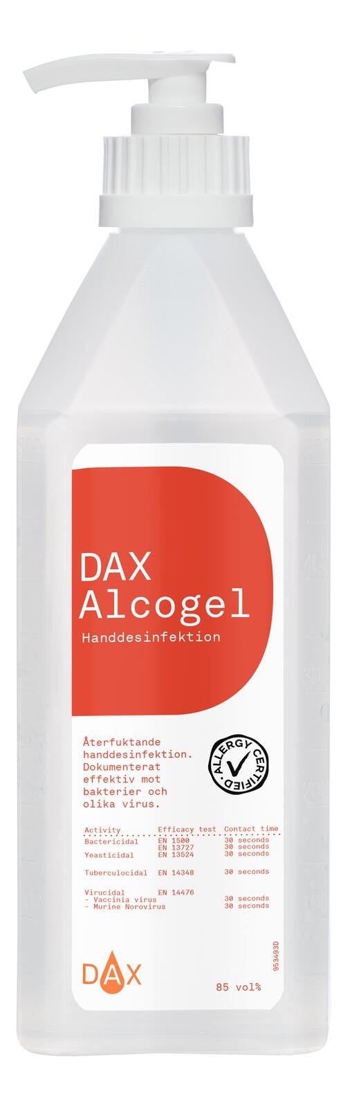 Produktbild - VF000183940 - Handdesinfektionsmedel etanol gel med pump 600ml