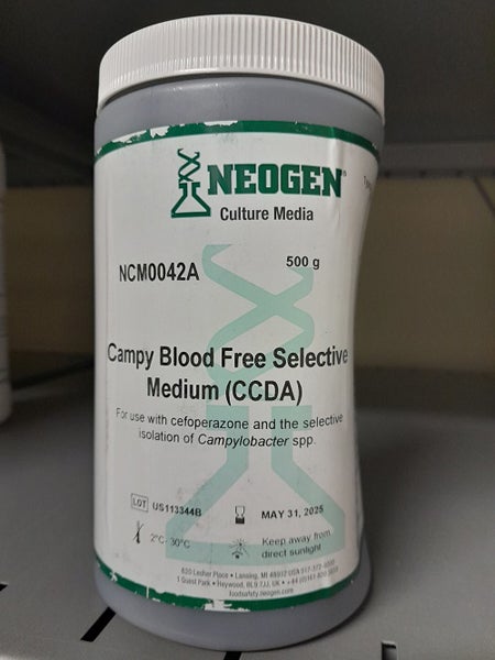 Produktbild - 53275 - Campylobacter blodfri selektiv agar batchbunden 500g