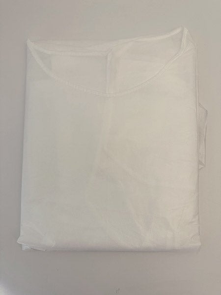 Produktbild - 61420 - Skyddsrock vit PB6B knäpps bak 115x140cm