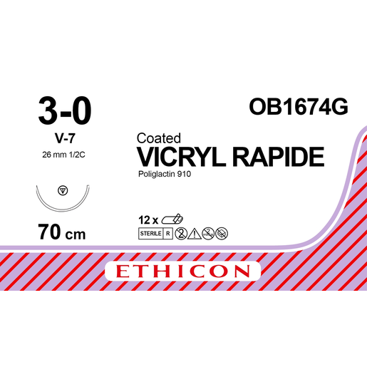 Produktbild - VF000148205 - VICRYL RAPIDE 3-0 V-7 70CM 12ST/FRP
