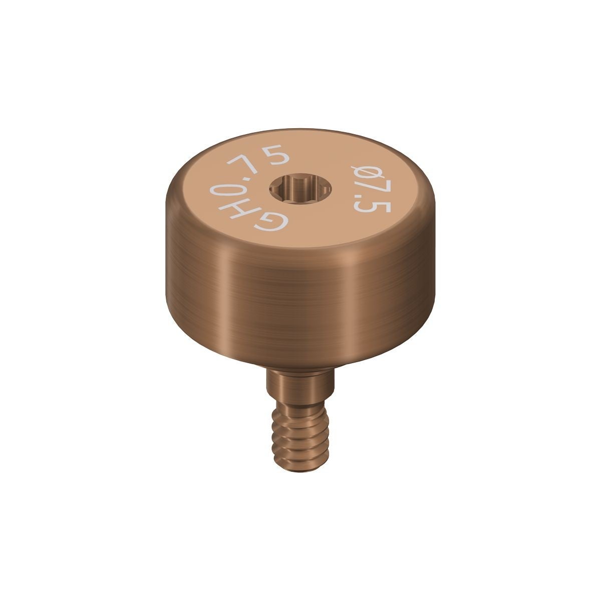 Produktbild 1 - 064.8204S - Läkdistans WB titan diameter 7,5 gingivahöjd 0,75 distanshöjd 4