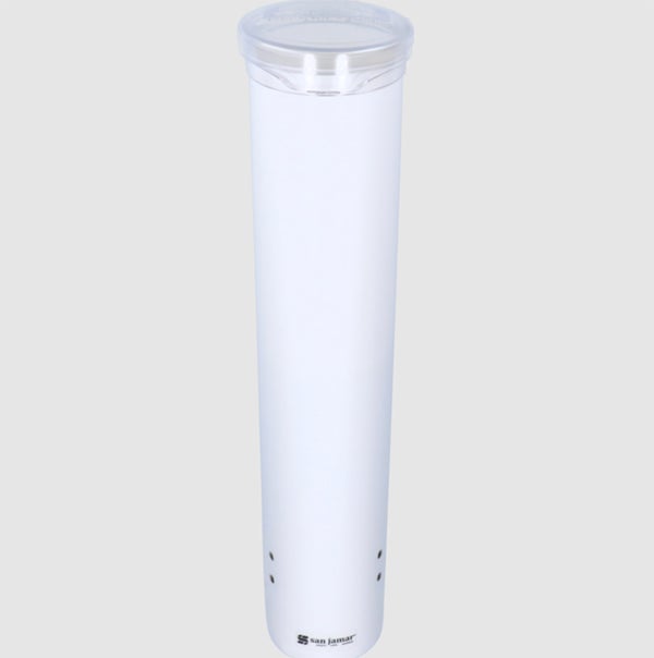 Produktbild - 59859 - Dispenser för pappersmugg vit passar 12cl och 21cl
