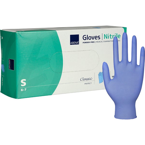 Produktbild - 63817 - Undersökningshandske nitril blå strl S