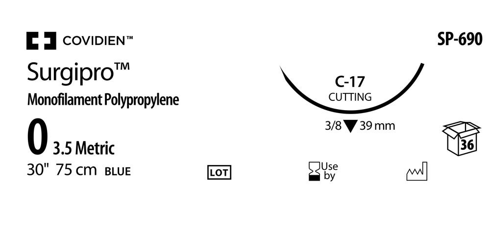 Produktbild - VF000150495 - SURGIPRO™ 0 BLUE 75CM C-17 X36