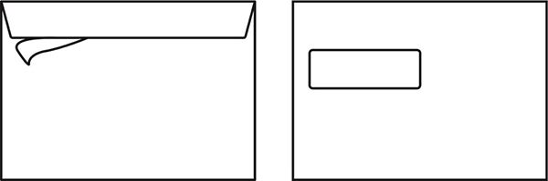 Produktbild - 65519 - Kuvert självhäftande med remsa vitt C5V2 90g