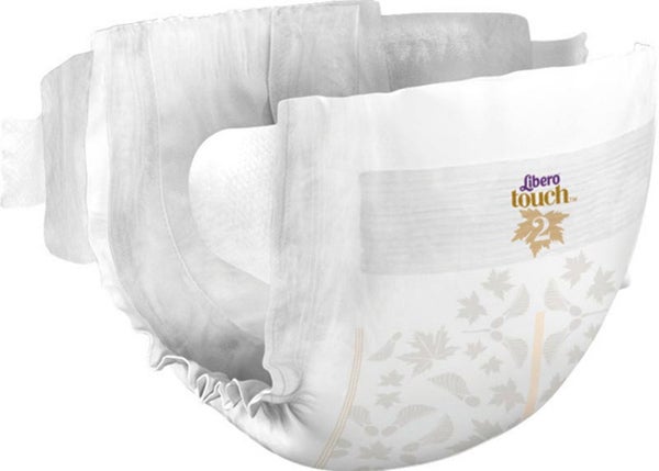 Produktbild - 59658 - Blöja allt-i-ett för barn med kardborre absorberande 98ml midja 28-47,7cm 2-5kg