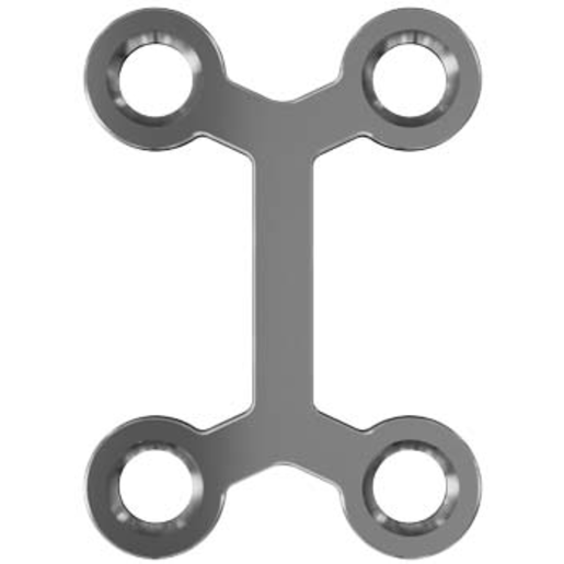 Produktbild - VF000121474 - MATRIX I PLATE W/CENT-SPACE 7 2+2HO T0.7