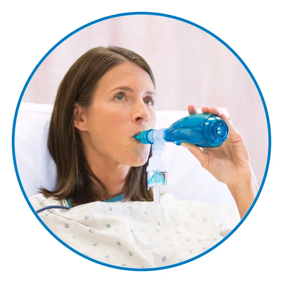 Produktbild - VF000151231 - Andningstränare CPAP enpatientbruk med munstycke kammare och port