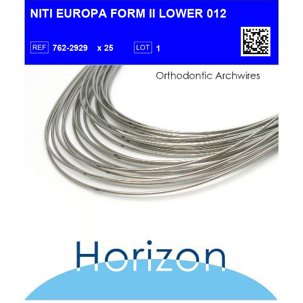 Produktbild - VF000142176 - Rundbåge NiTi för underkäke EUR 2 0.012" 25-pack