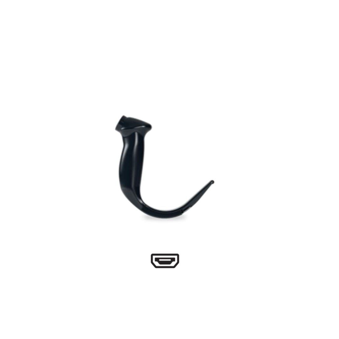 Produktbild - VF000185192 - Laryngoskopblad lågprofil nr 4 till videolaryngoskop Glidescope Spectrum engångsbruk 10-pack