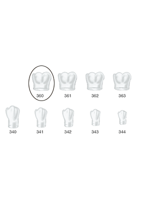 Produktbild - VF000175058 - Kronformar posterior nr 360 refill till pos 1 5-pack