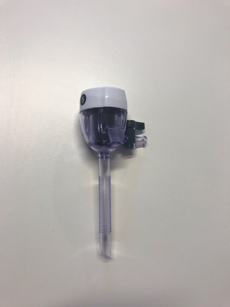 Produktbild - VF000162689 - BLUE HYLSA 5MM X 70MM MED KRAN OCH FIXERINGSGÄNGOR