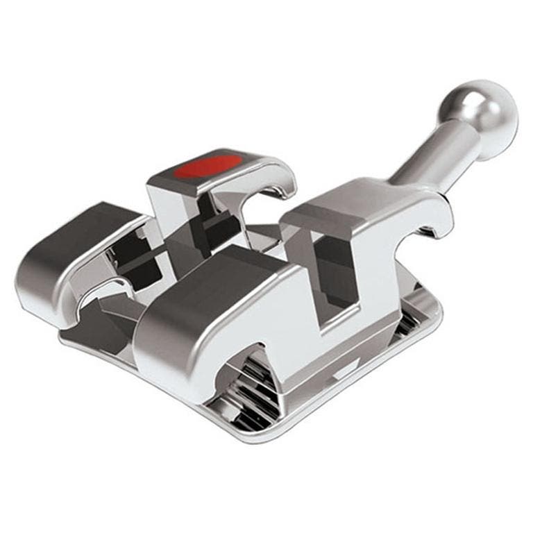 Produktbild - VF000139092 - Bracket MBT rostfritt stål för hörntanden vänster underkäke 0.022 med krok