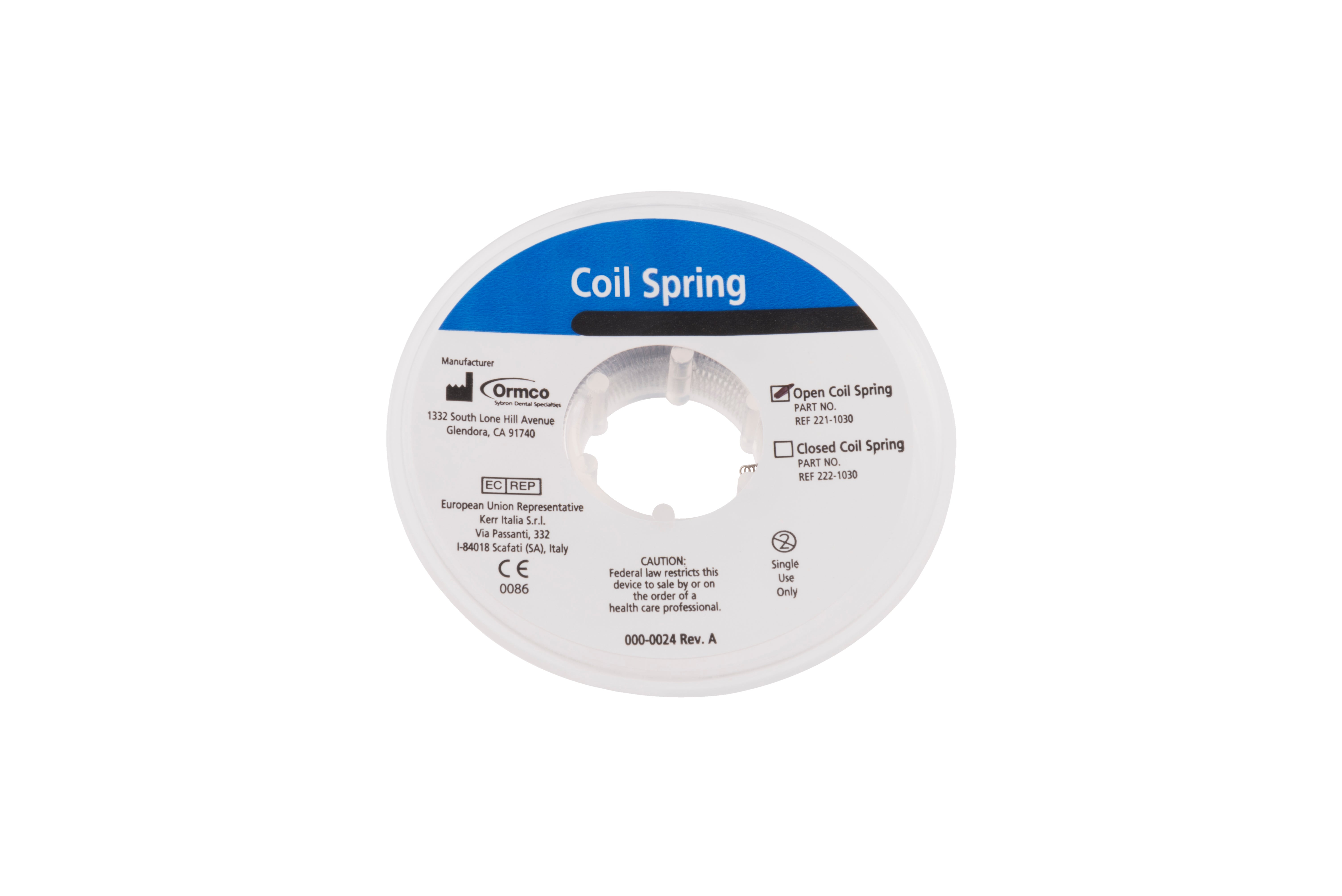 Produktbild 1 - 221-1030 - Öppen spiralfjäder Co-Cr-Ni-legering 0,010x0,030