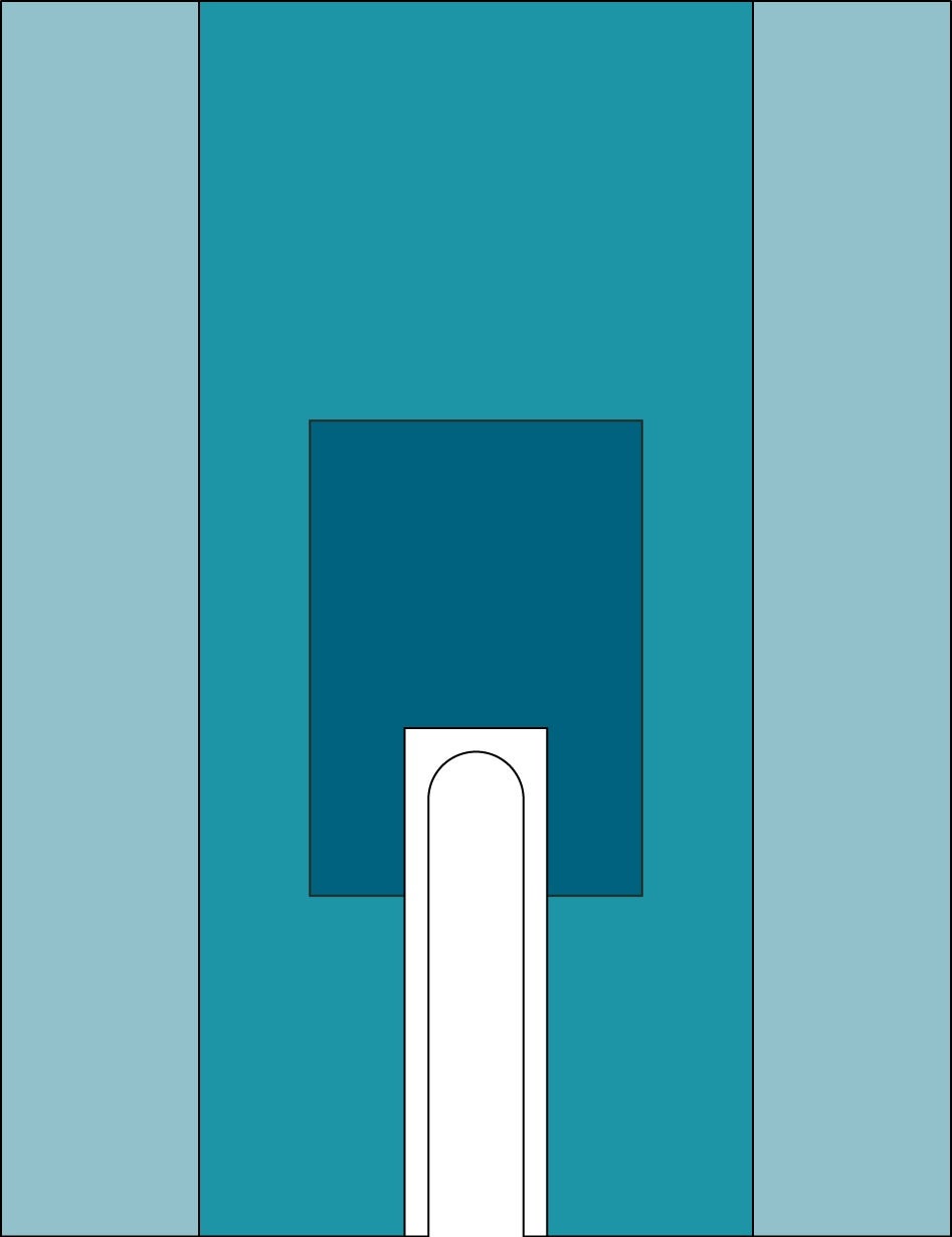 Produktbild - VF000184271 - Operationslakan viskos med häftkant och genitalduk med slits 20x102cm 200x260cm