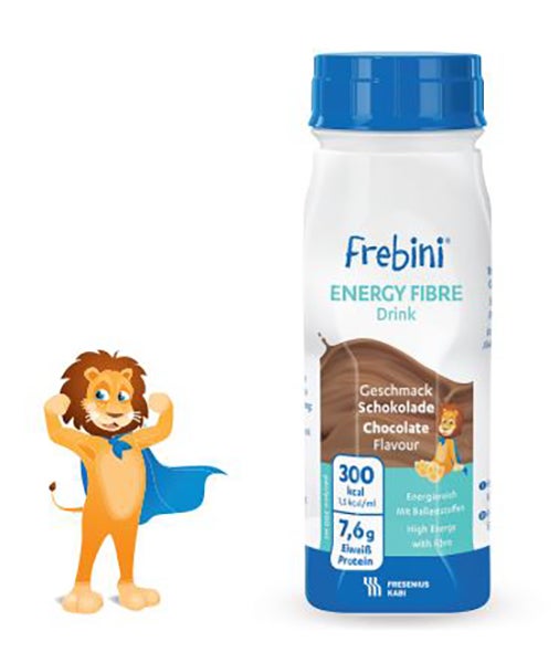 Produktbild - 58385 - Frebini Energy Fibre Drink kosttillägg för barn energirik fiberdryck choklad 150kcal/100ml 200ml
